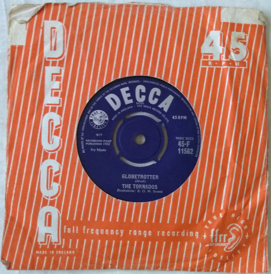 The Tornados ‎– Globetrotter (Decca 1962) 7" vinyl single VG/F