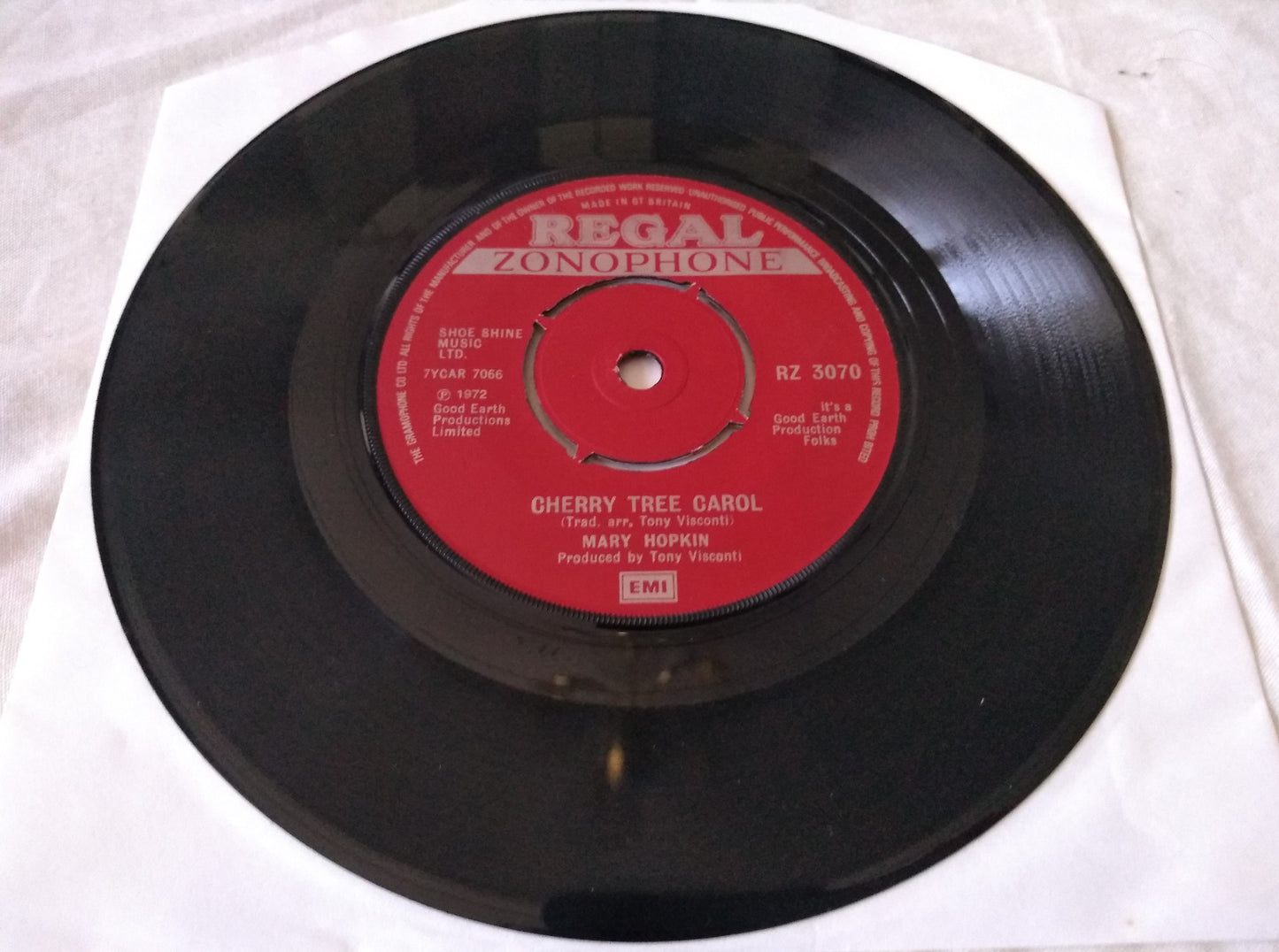 Mary Hopkin - Mary Had A Baby (Regal Zonophone 1972) 7" vinyl  single VG/-