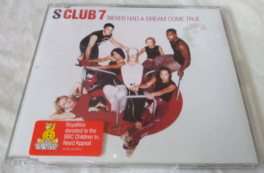 S Club 7 - Never Had A Dream Come True (2000) CD single