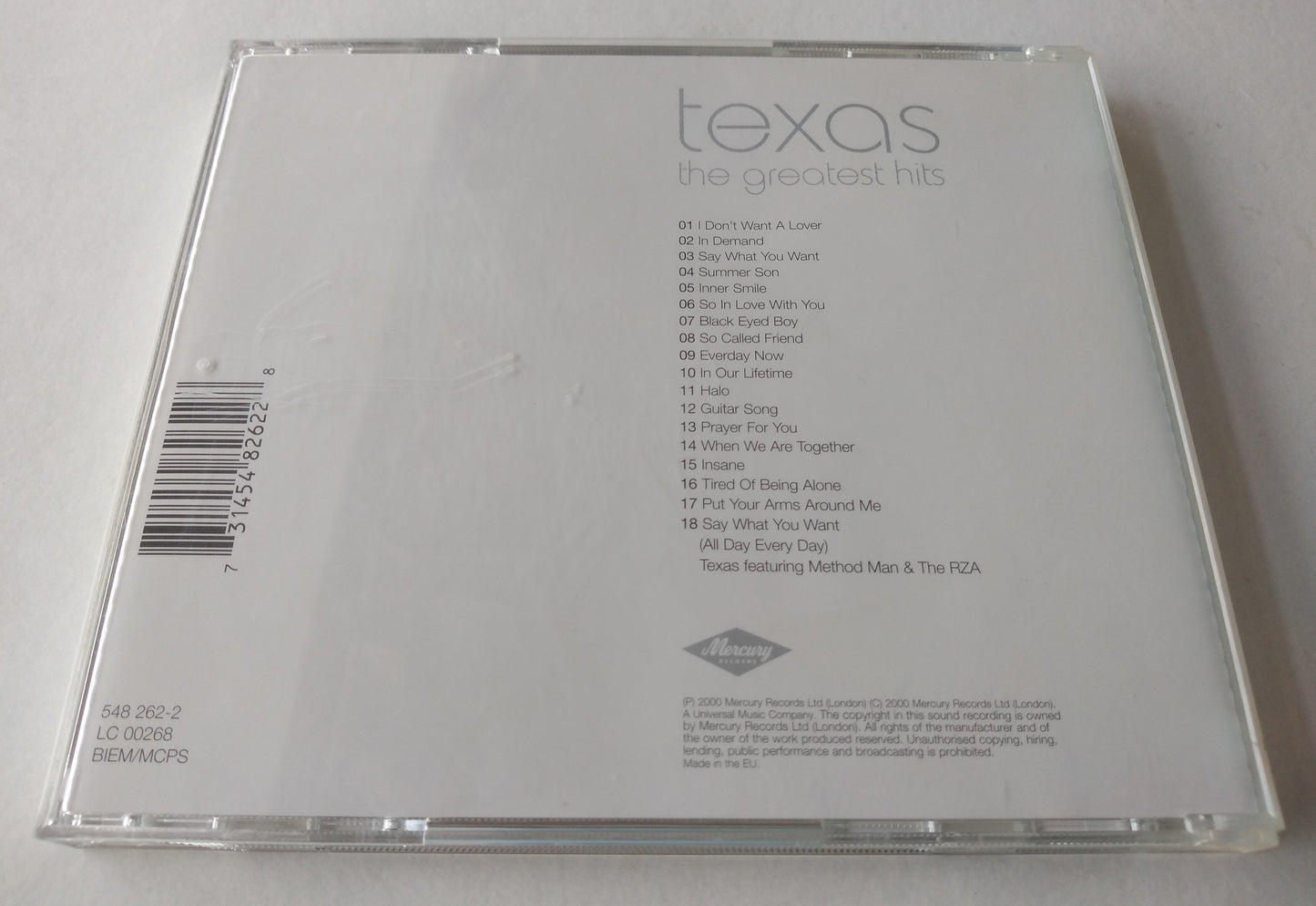 Texas – The Greatest Hits CD album