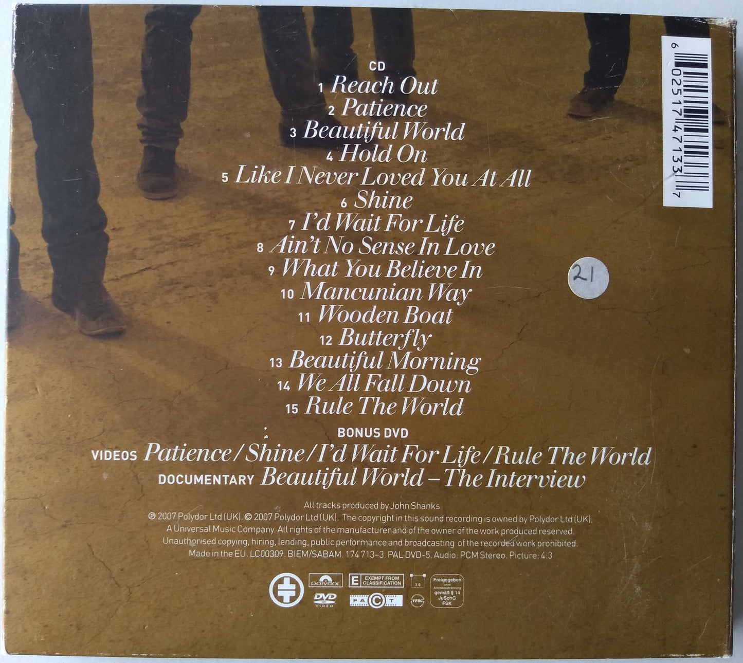 Take That – Beautiful World CD+DVD album