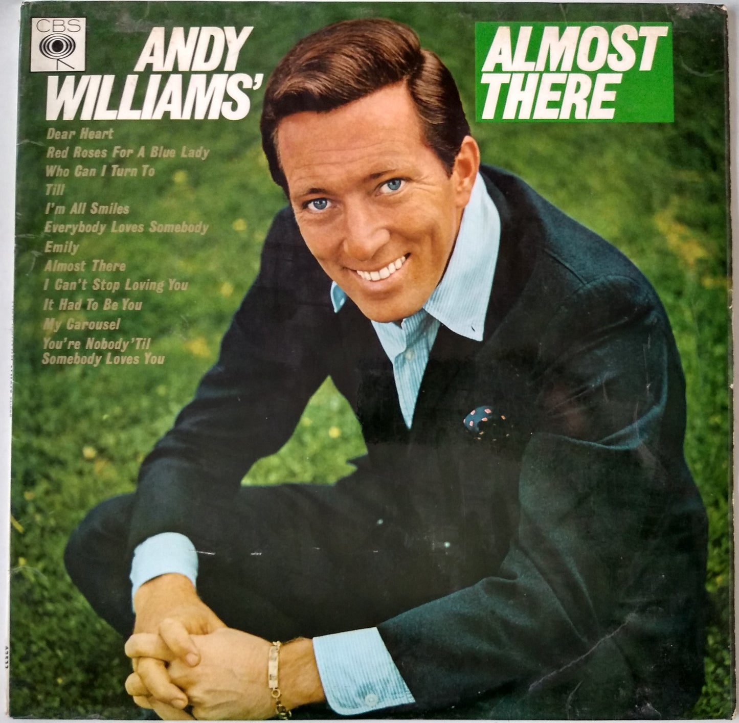 Andy Williams – Almost There (CBS 1965) 12" vinyl LP VG/VG mono