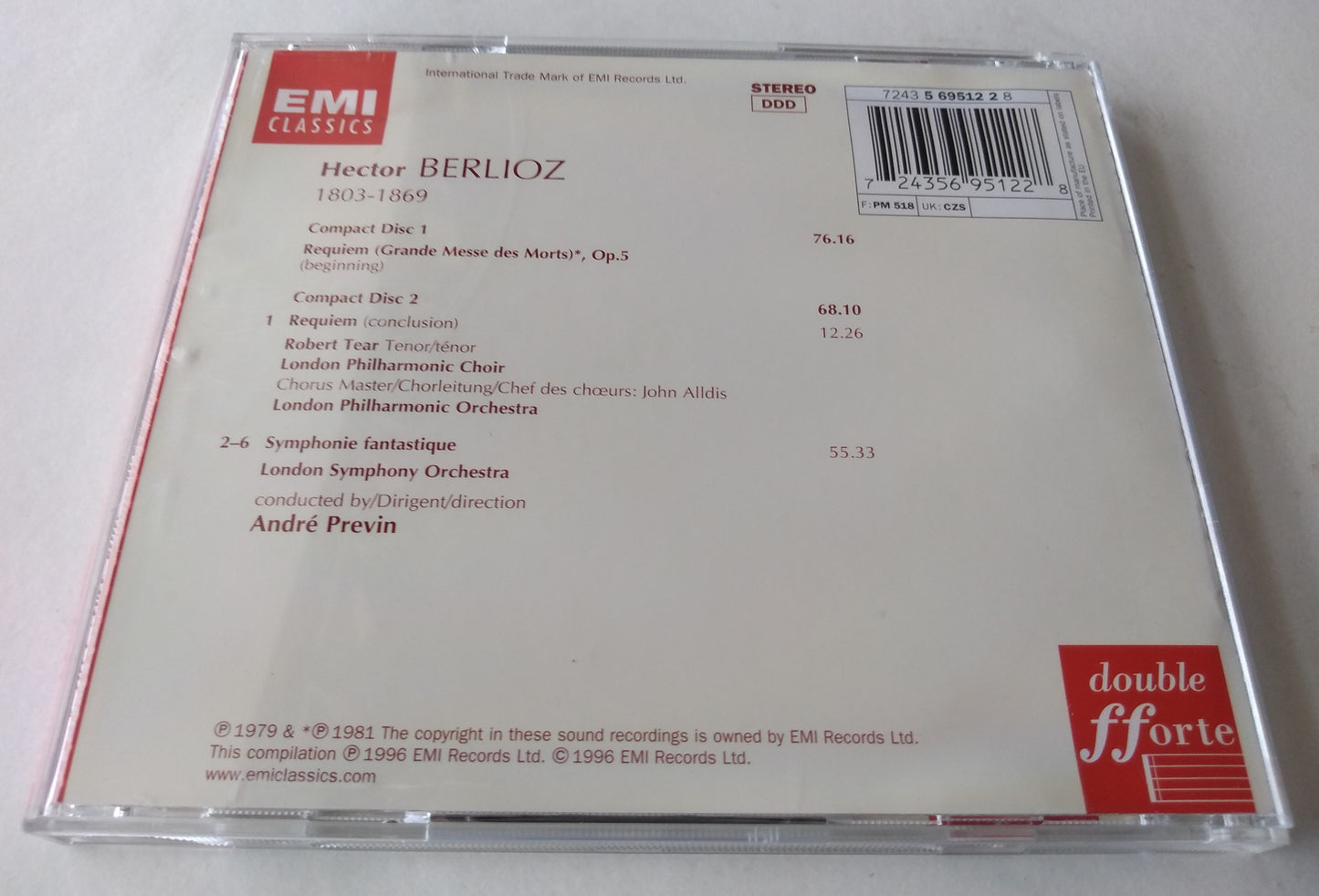 Berlioz - Requiem, Symphonie Fantastique 2xCD album