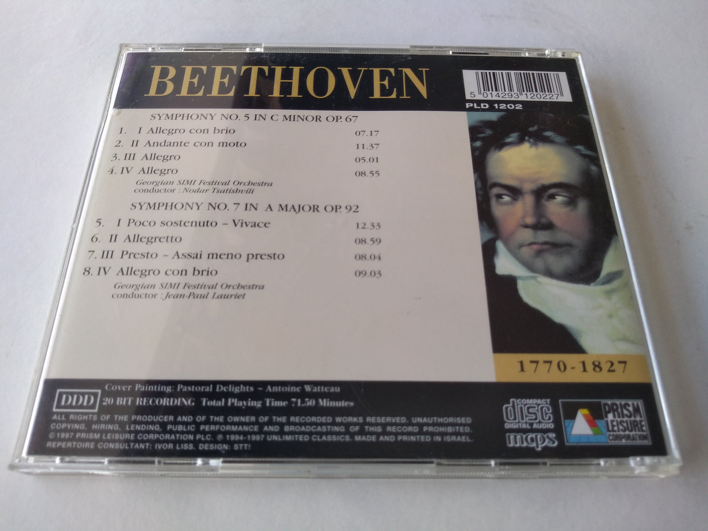 Beethoven - Symphonies No. 5 & No. 7 CD album