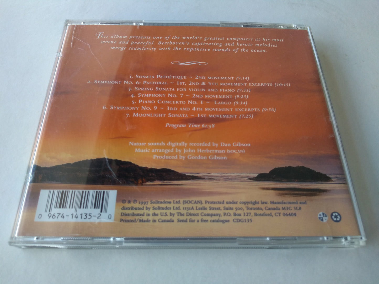 Dan Gibson, Beethoven - Forever By The Sea CD album