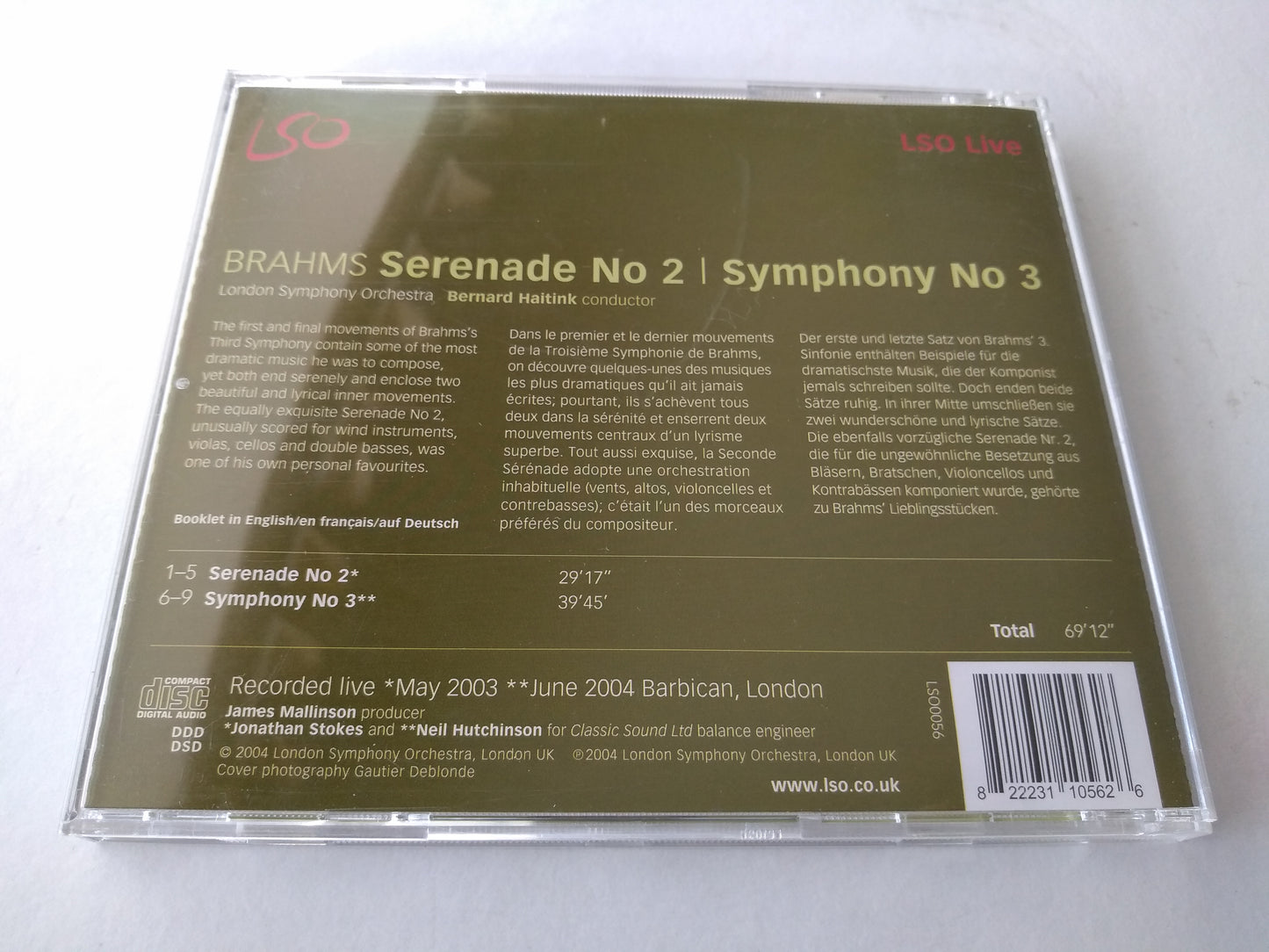 Brahms, Haitink - Symphony No 3 CD album