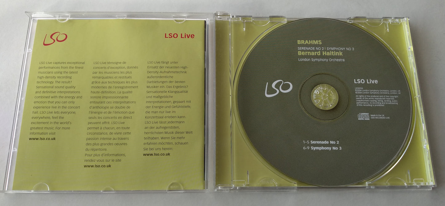 Brahms, Haitink - Symphony No 3 CD album