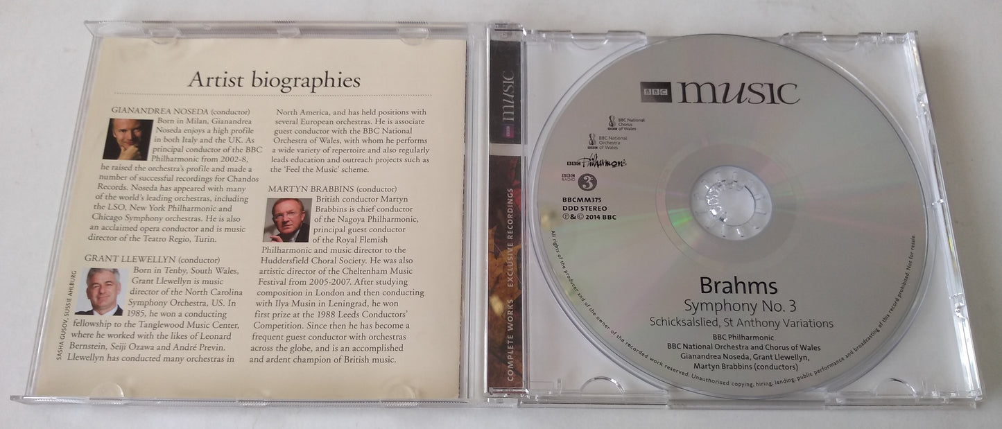 Brahms - Symphony No 3 CD album