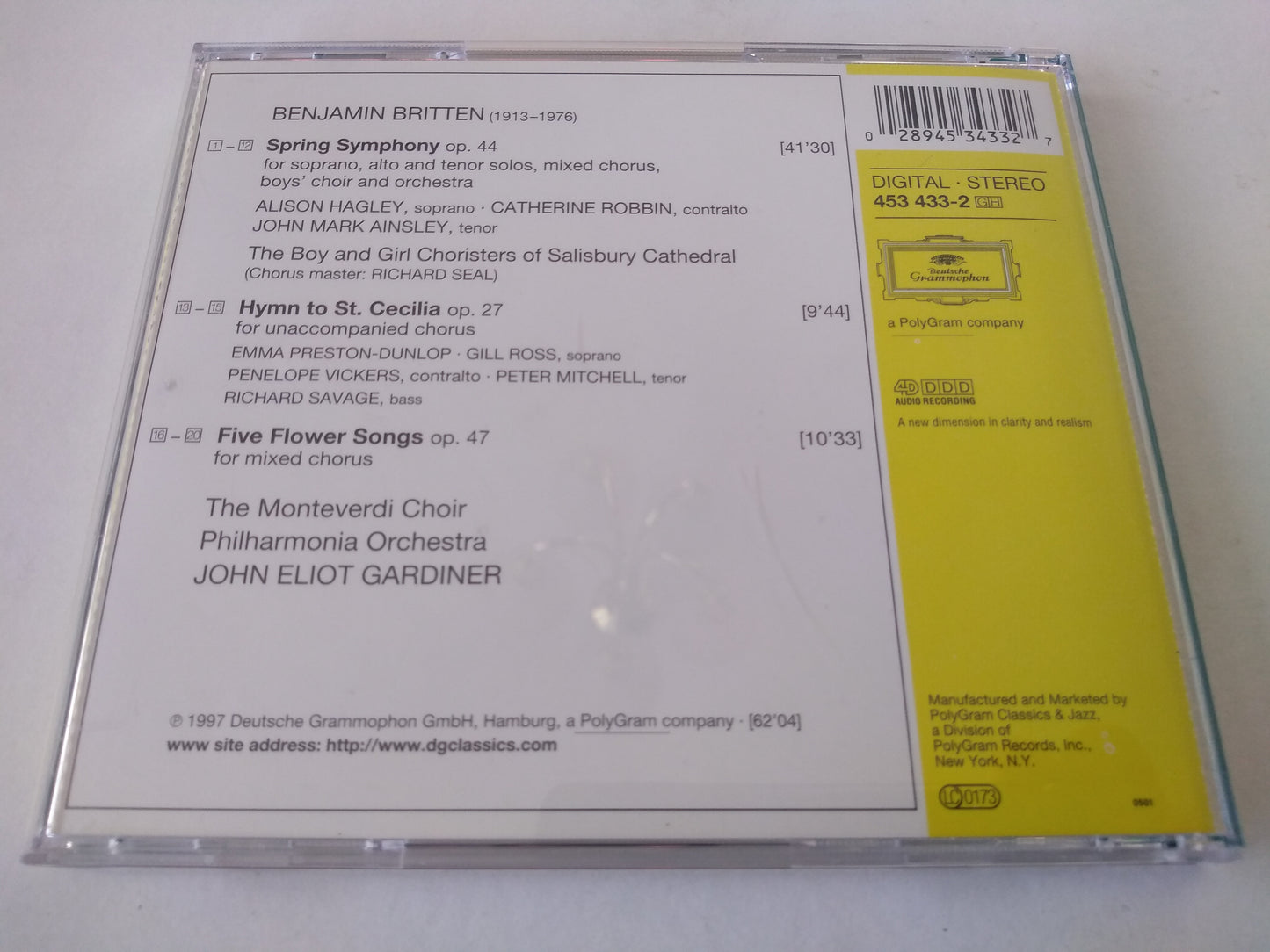 Britten, Gardiner - Spring Symphony (1997) CD album