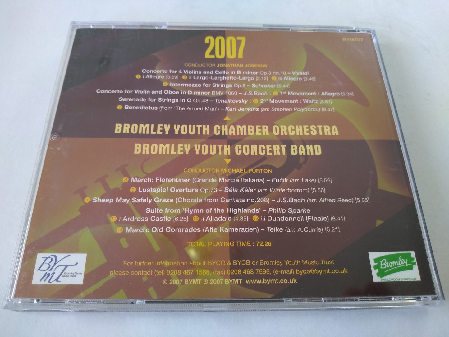 Bromley Youth Chamber Orchestra - 2007 CD album