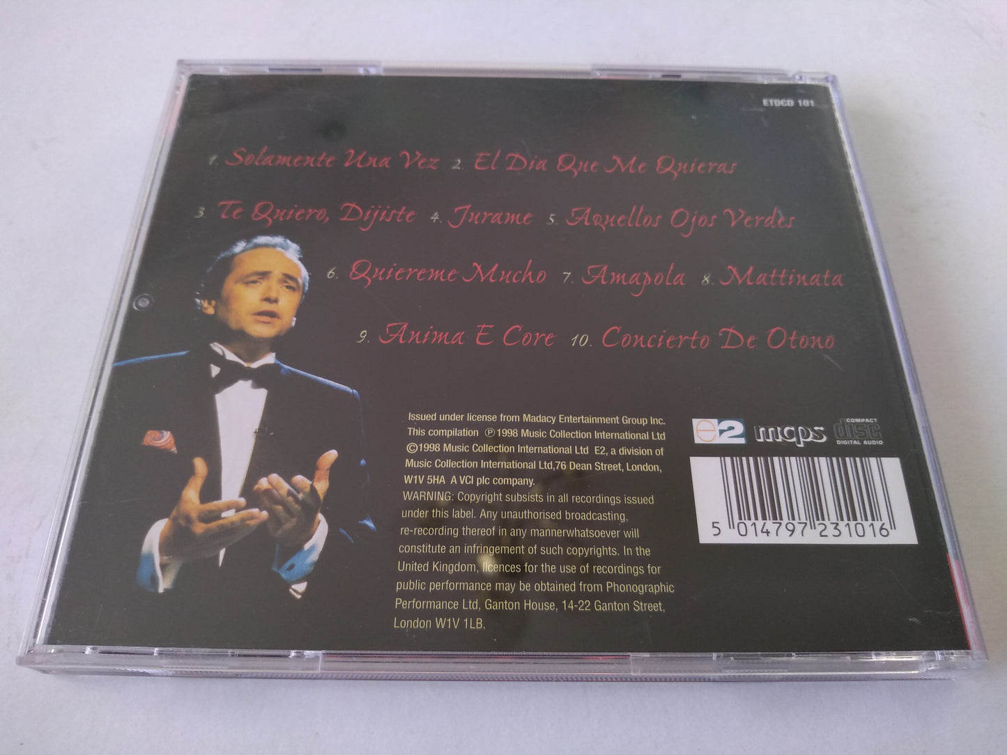 José Carreras ‎– Love Songs From Spain CD album