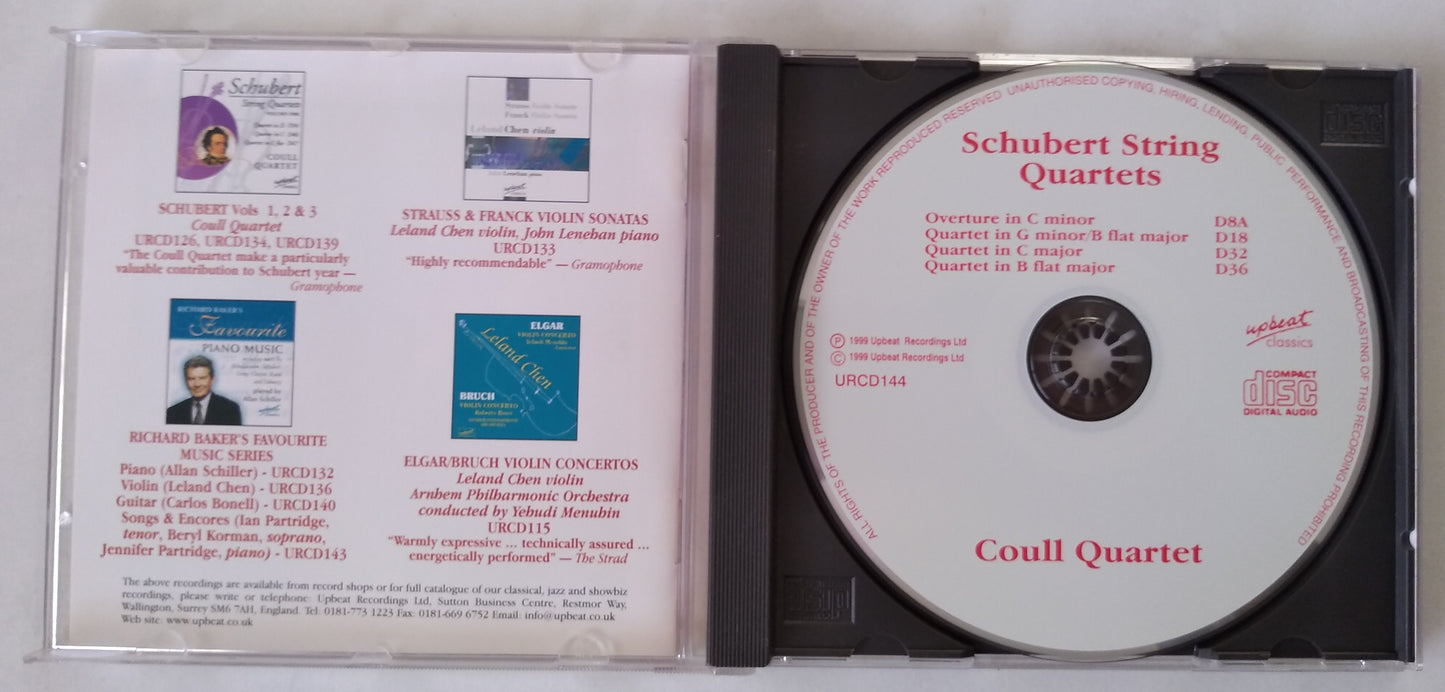 Coull Quartet - Schubert String Quartets Vol 4 (1999) CD album