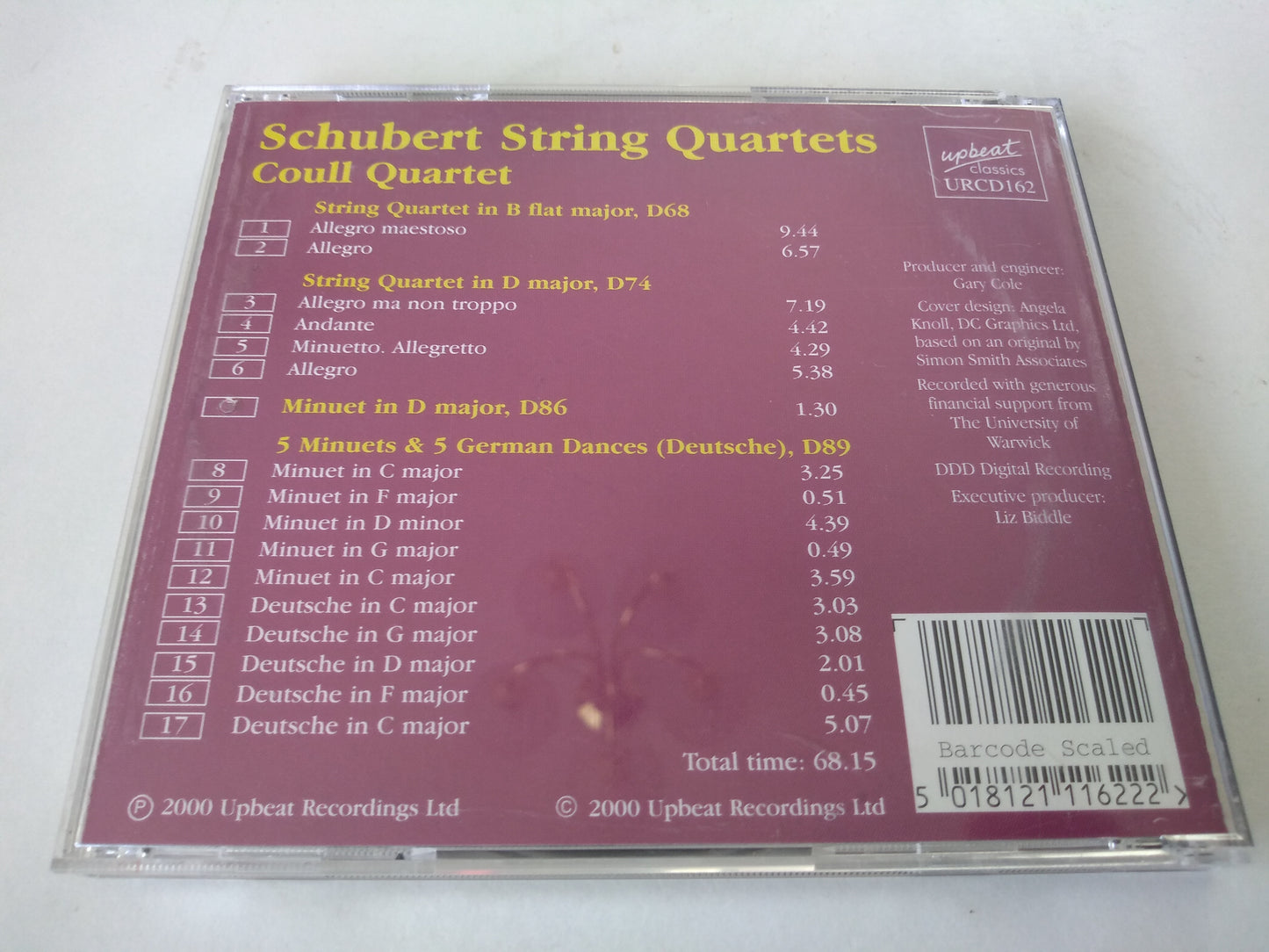 Coull Quartet - Schubert String Quartets Vol 6 (2000)