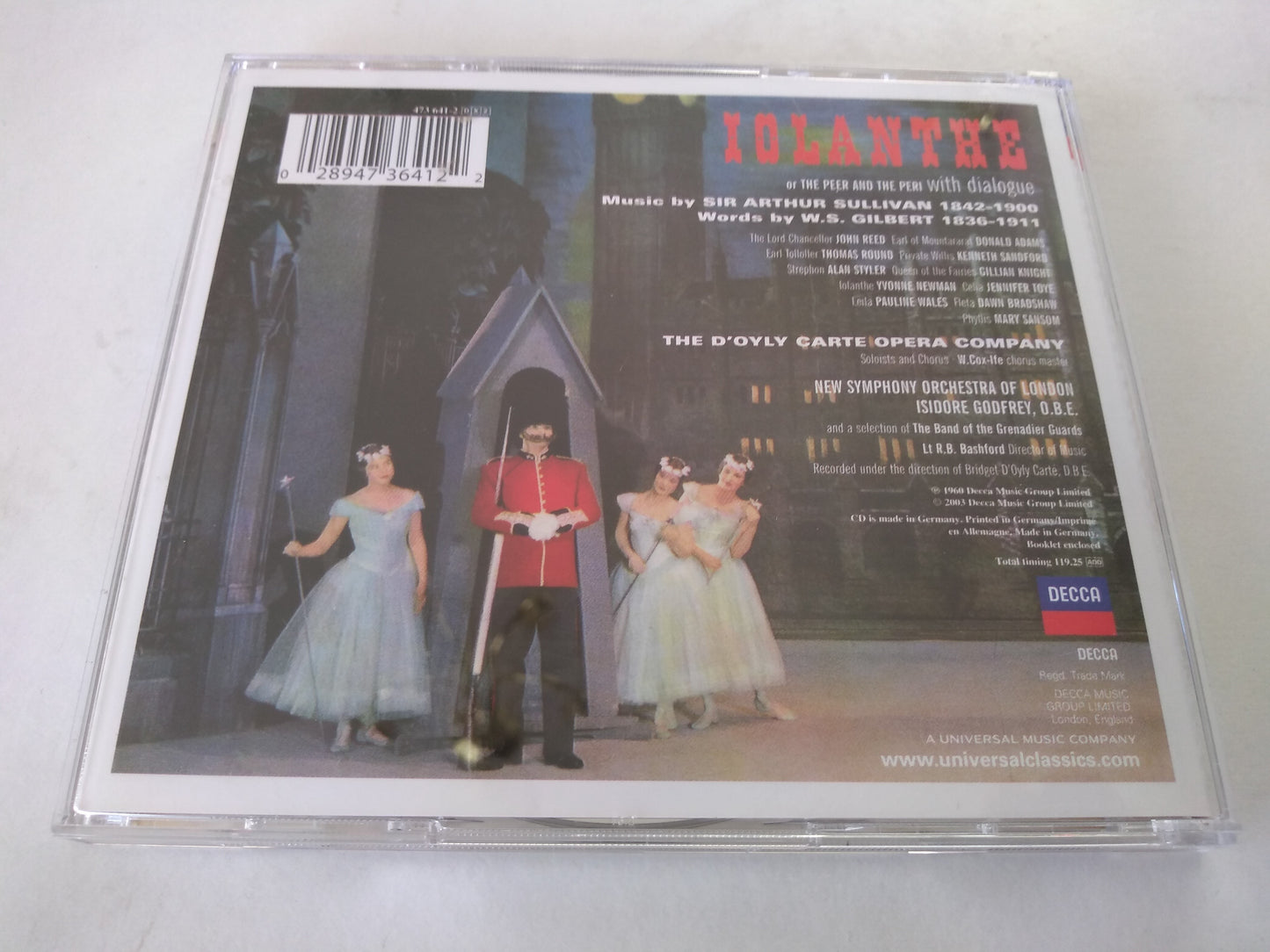 Gilbert & Sullivan, D'Oyly Carte Opera Company -  Iolanthe (2003) 2xCD album