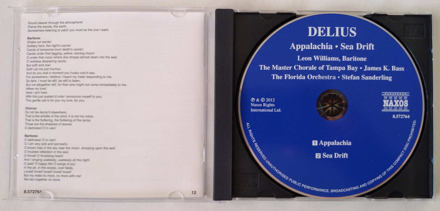 Delius - Appalachia - Sea Drift CD album