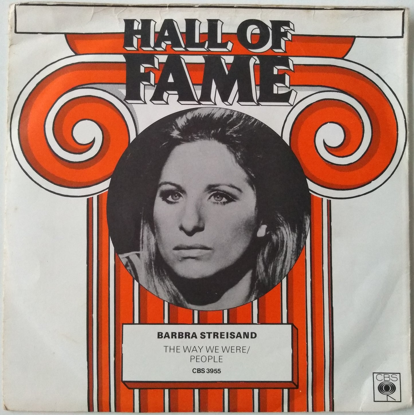 Barbra Streisand ‎– The Way We Were (CBS 1976) 7" vinyl single VG/VG ltd ed P/S