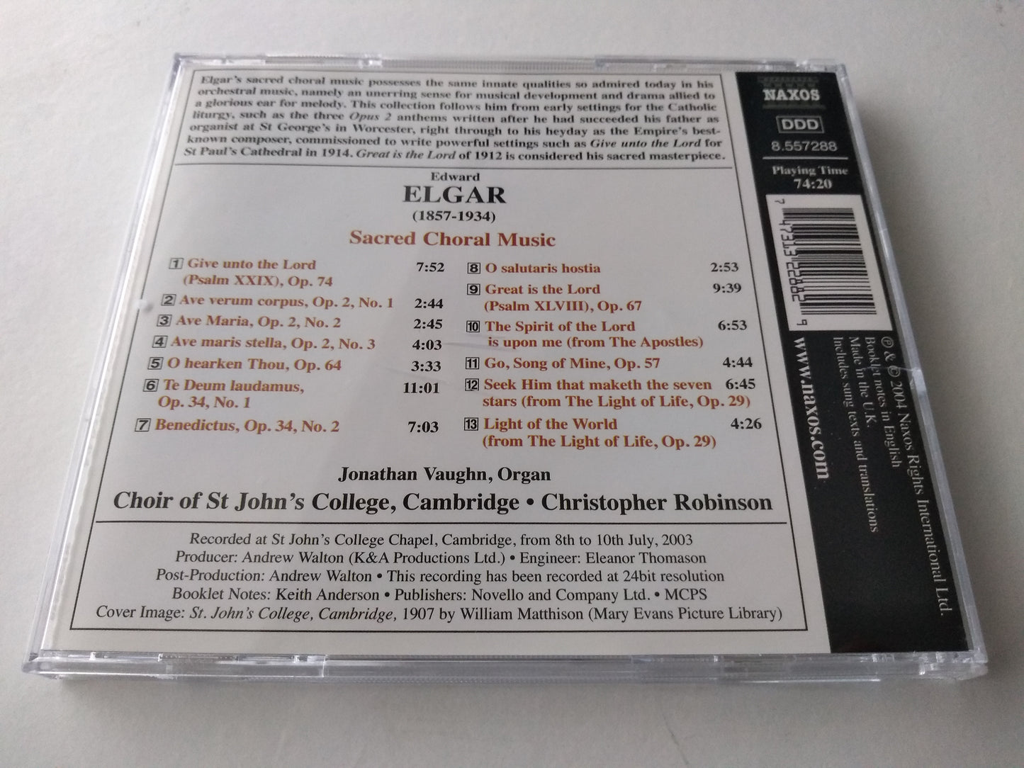 Sir Edward Elgar - Elgar: Sacred Choral Music (2004) CD album