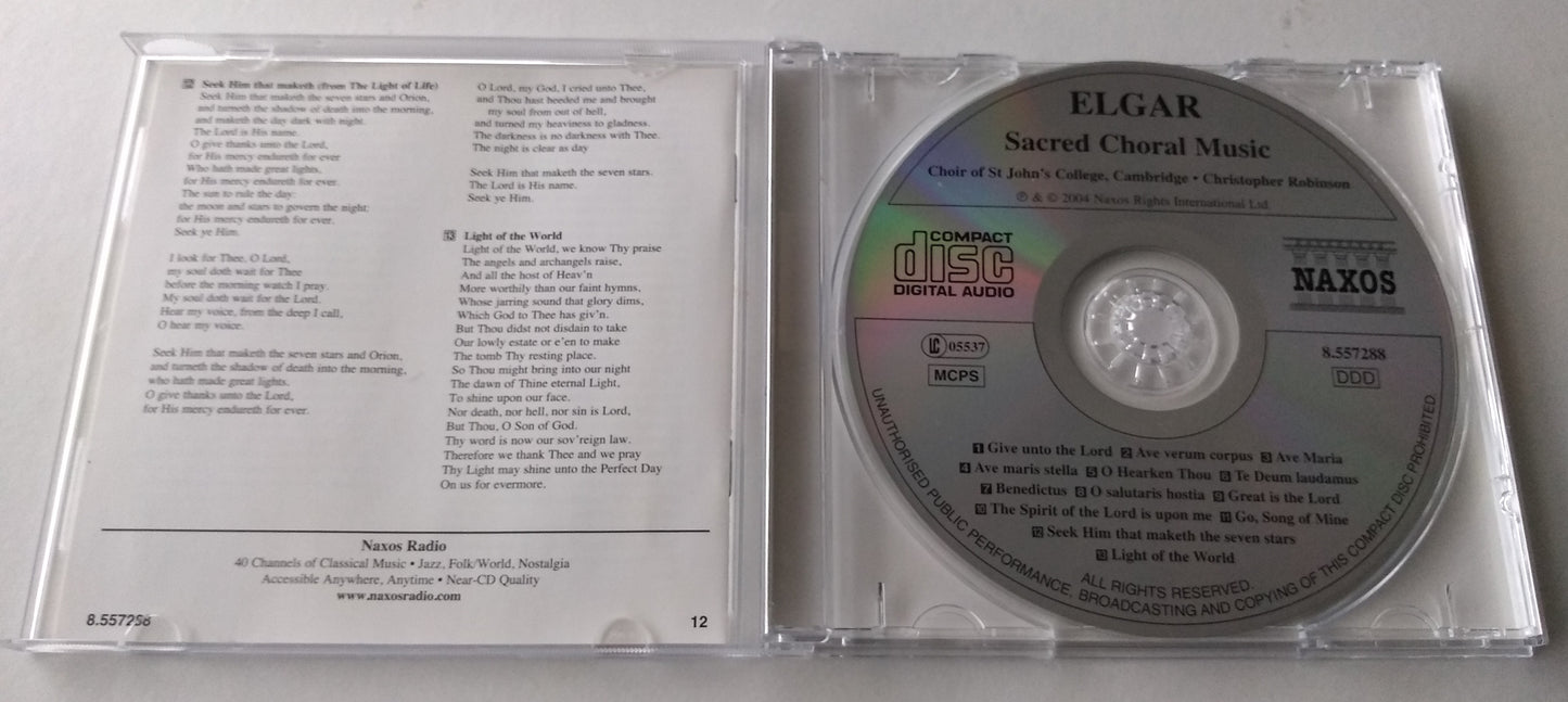 Sir Edward Elgar - Elgar: Sacred Choral Music (2004) CD album