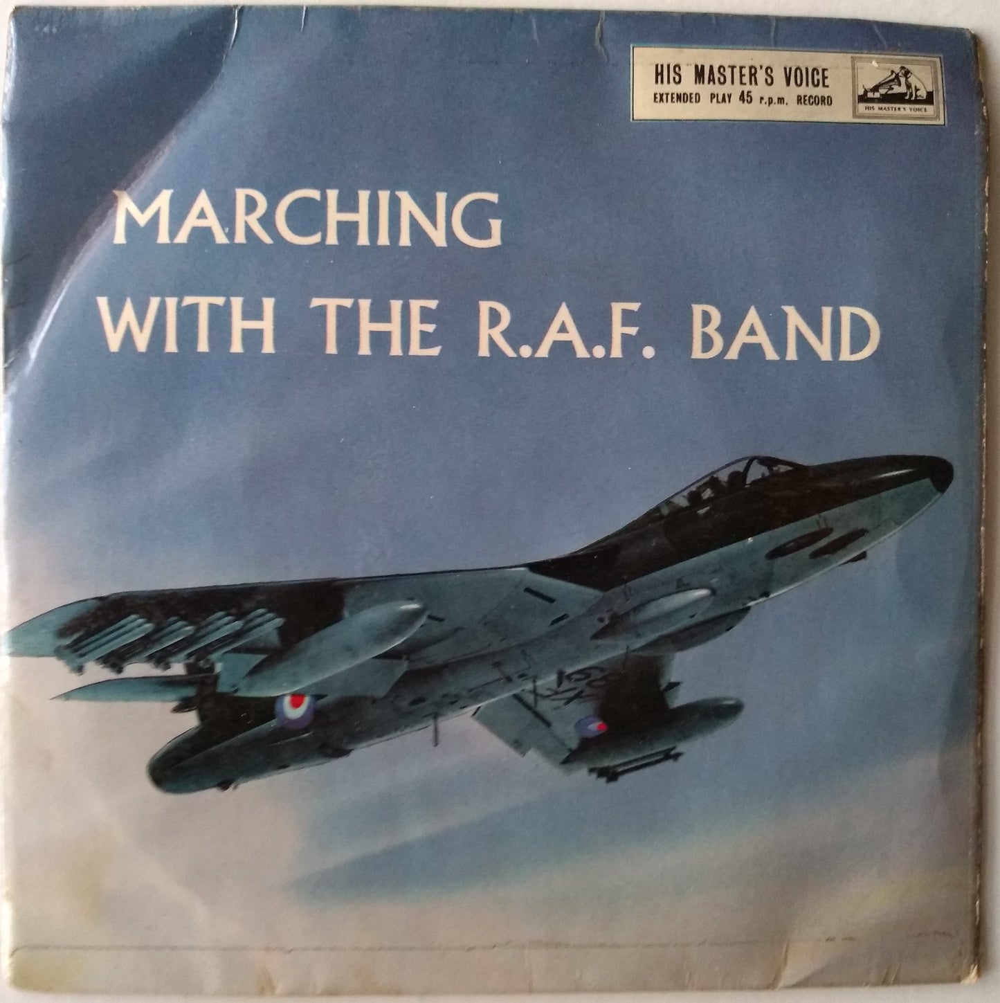 HM Royal Air Force Band - Marching With The R.A.F. Band (1959) 7" vinyl EP VG/VG