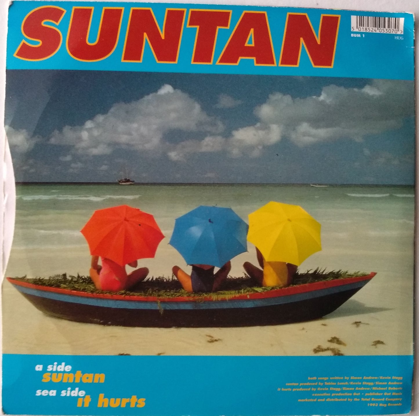 Stan - Suntan (Hug 1993) 7" vinyl P/S single VG/VG