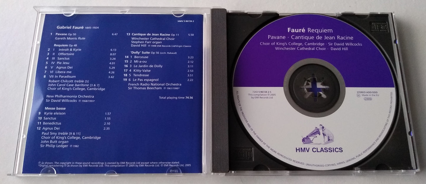 Fauré, Willcocks - Requiem (2005) CD album