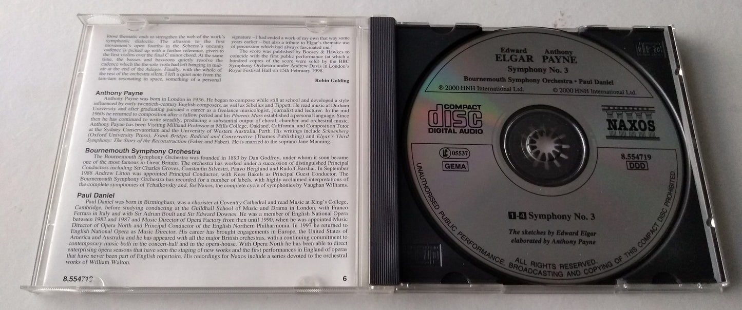 Edward Elgar - The Sketches For Symphony No. 3 (2000) CD album