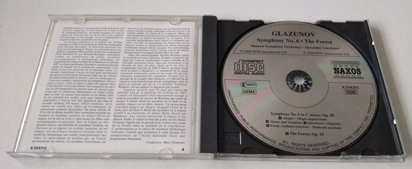 Glazunov - Symphony No. 6 • The Forest (Fantasy) (2000) CD album