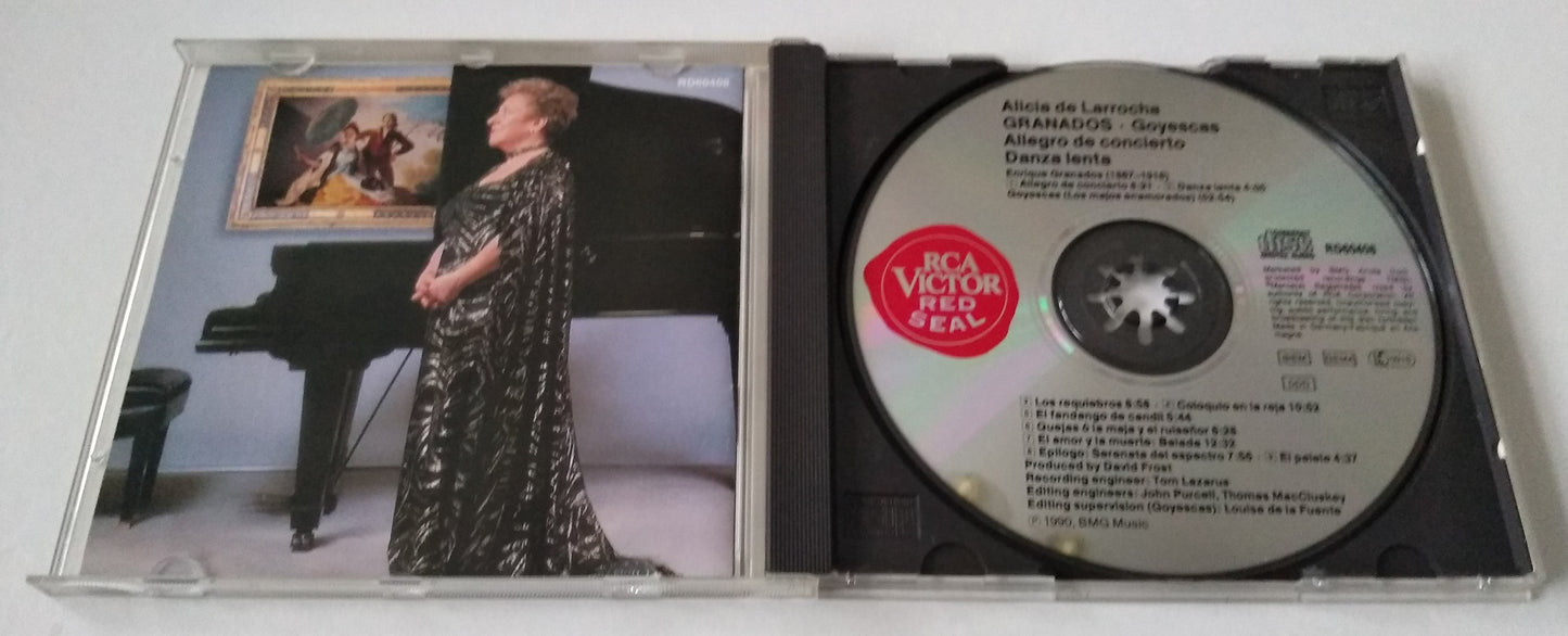 Alicia De Larrocha, Granados ‎– Goyescas - Allegro De Concierto - Danza Lenta CD