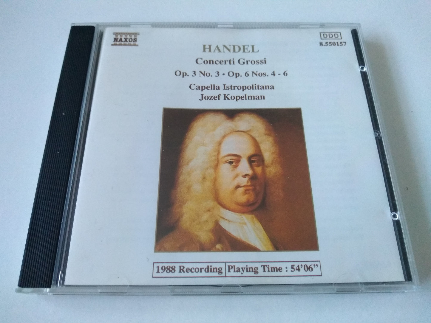 Handel - Concerti Grossi Op. 3 No.3・Op. 6 Nos. 4-6 (1989) CD album