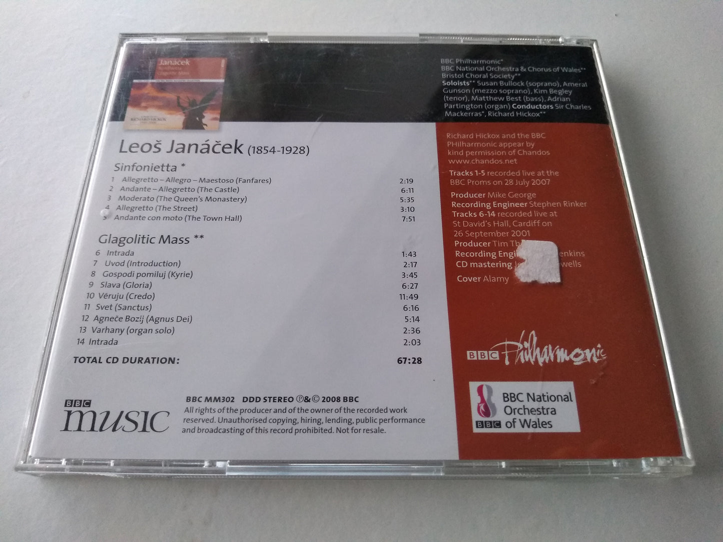 Janáček - Sinfonietta / Glagolitic Mass (2008) CD album