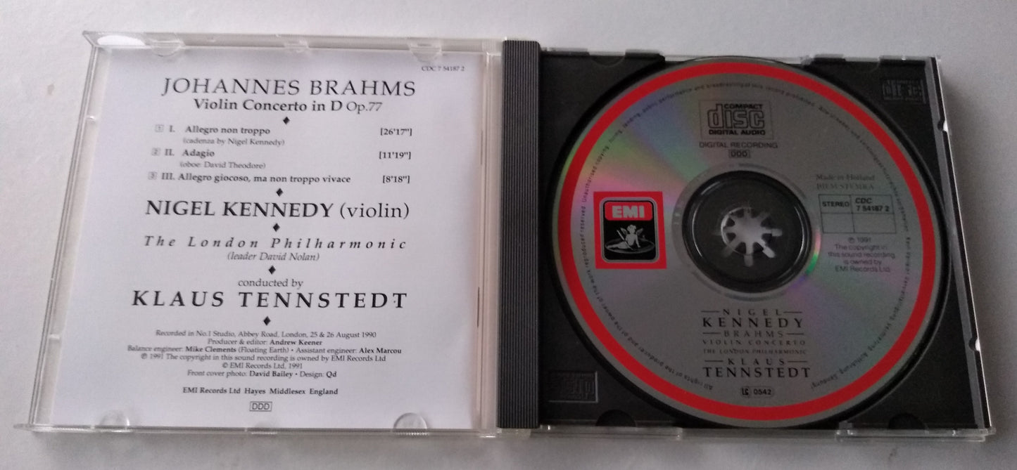 Nigel Kennedy, Brahms - Violin Concerto (1991) CD album