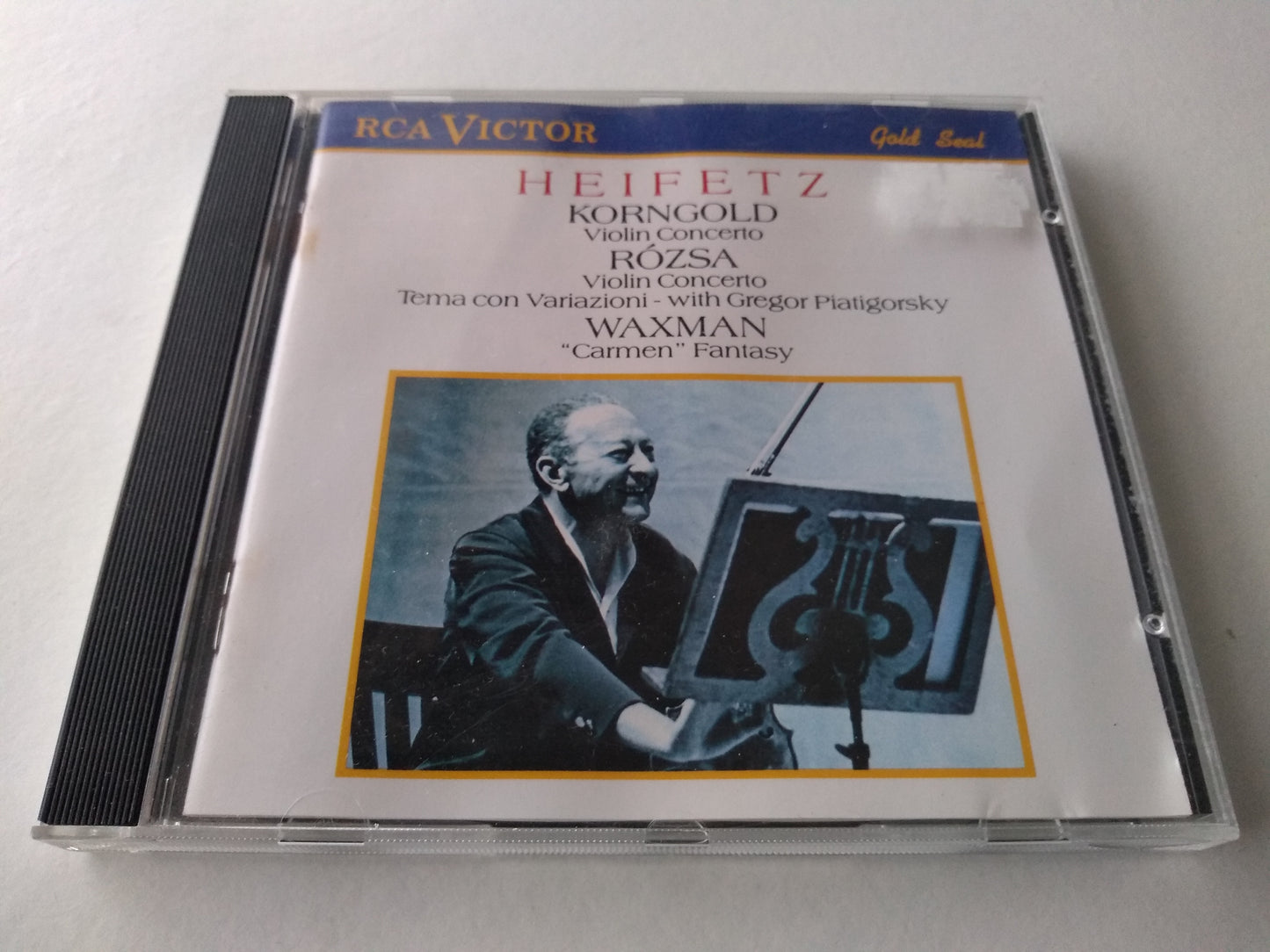 Heifetz plays Korngold, Rózsa & Waxman (1988) CD album