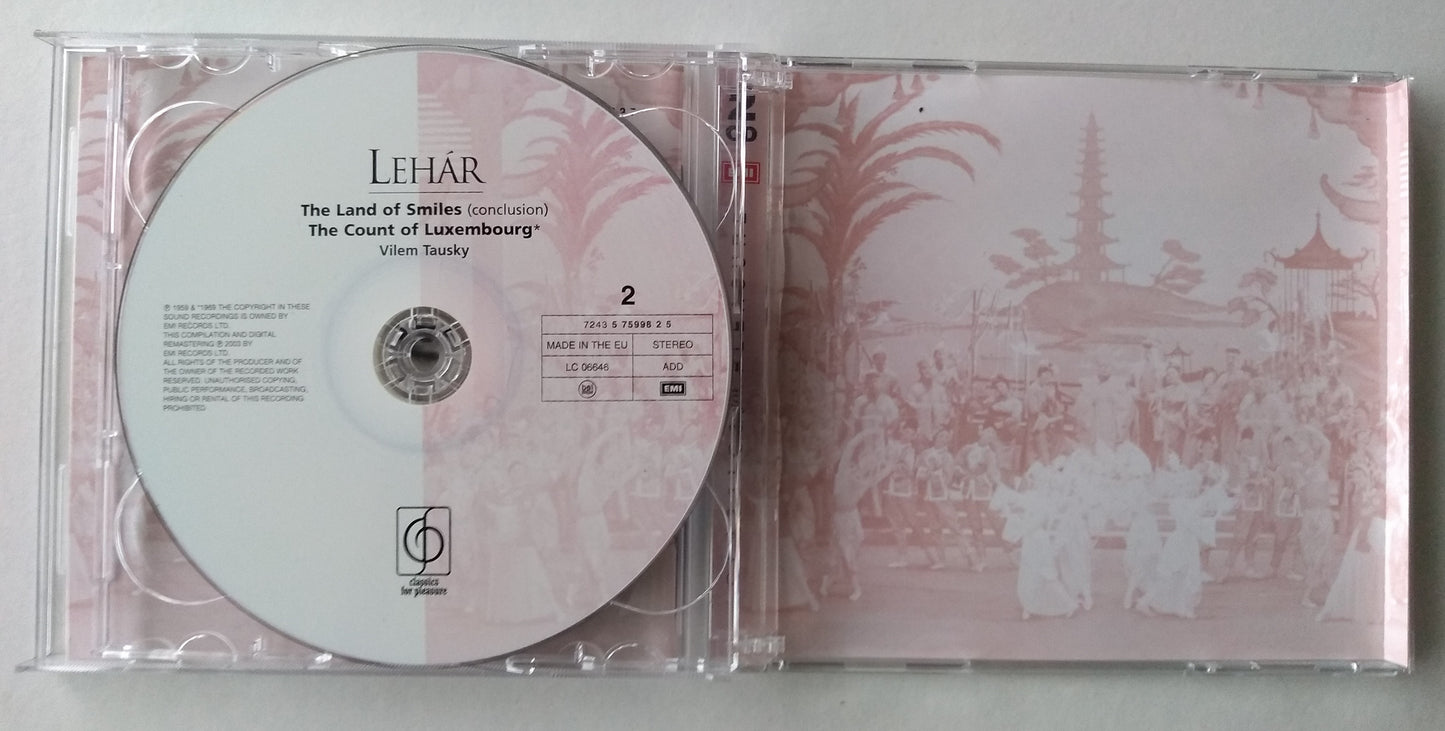 Lehar - The Land Of Smiles / The Merry Widow / The Count Of Luxembourg 2xCD album