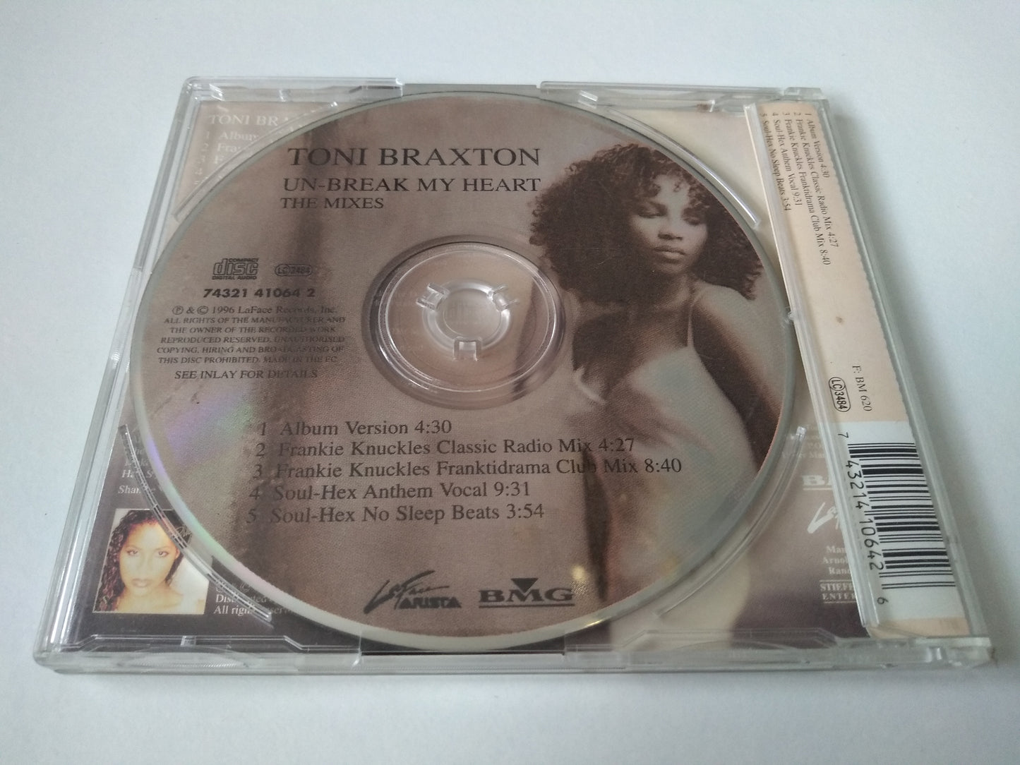 Toni Braxton - Un-Break My Heart (The Mixes) (1996) CD single