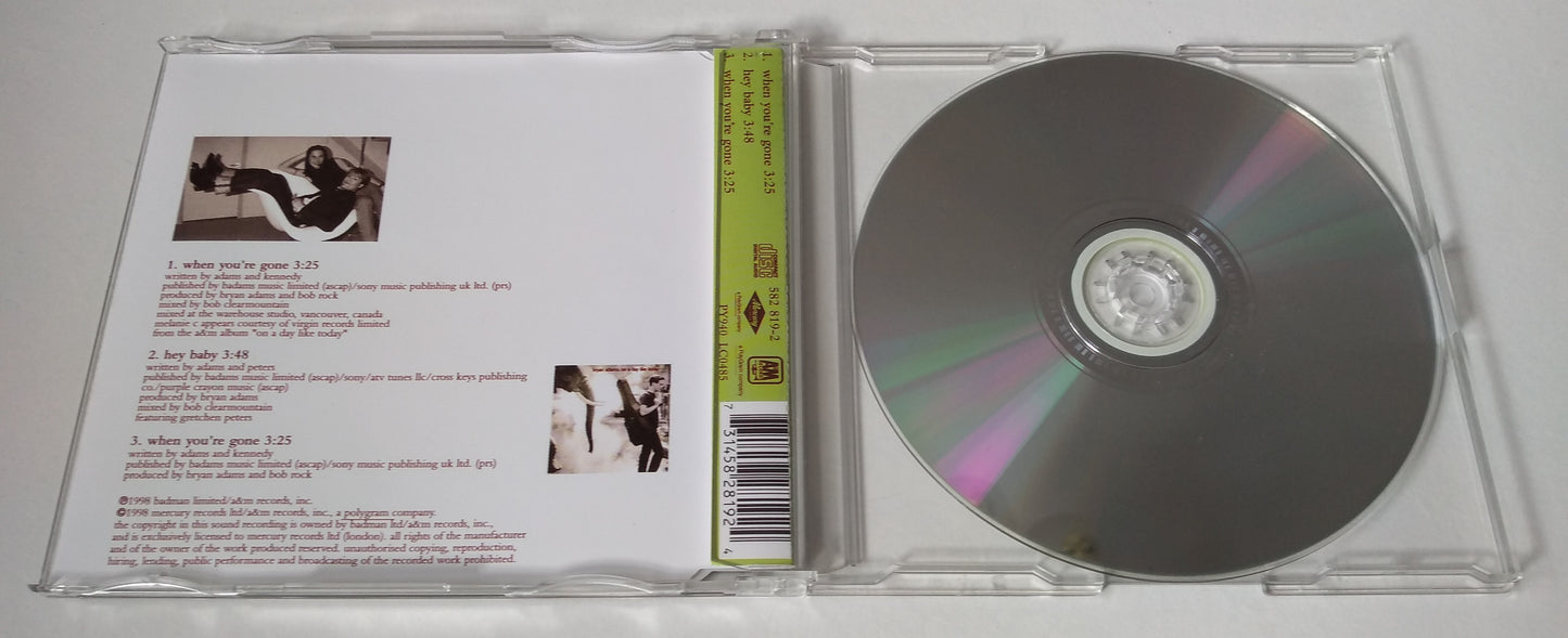 Bryan Adams Featuring Melanie C. - When You're Gone (1998) CD1 single