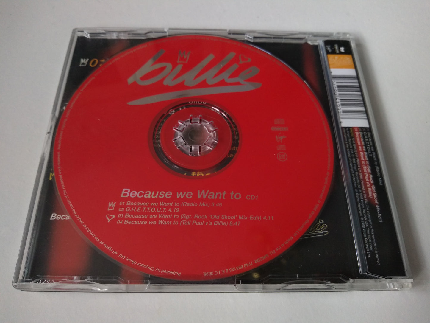 Billie ‎– Because We Want To (1998) CD single