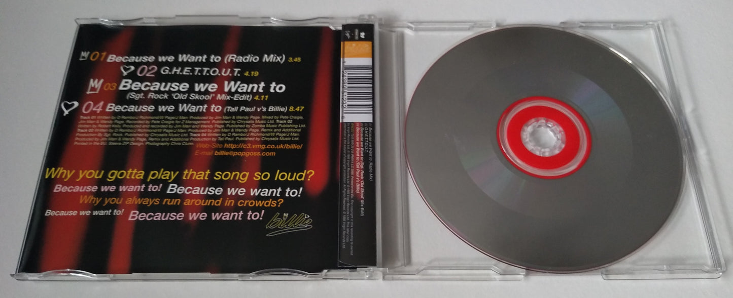 Billie ‎– Because We Want To (1998) CD single