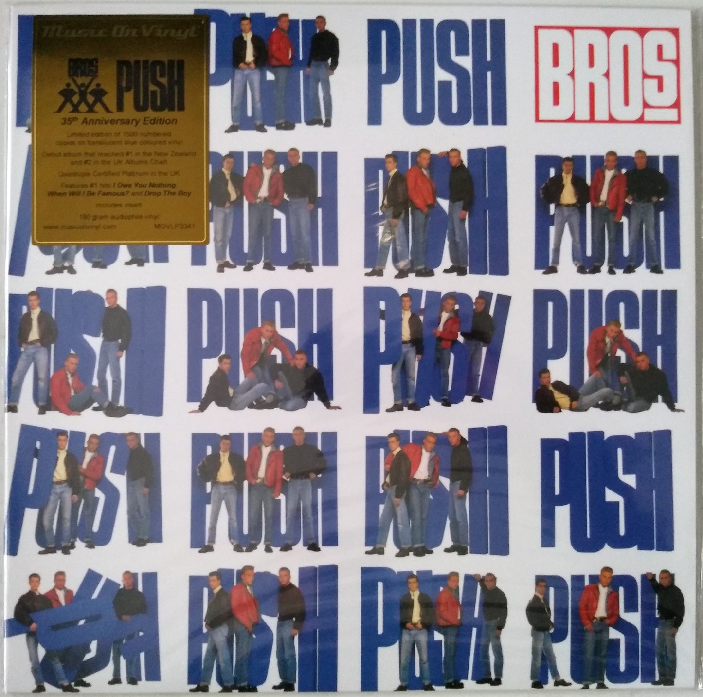 Bros – Push (Sony 2023) 12" blue vinyl LP numbered NEW