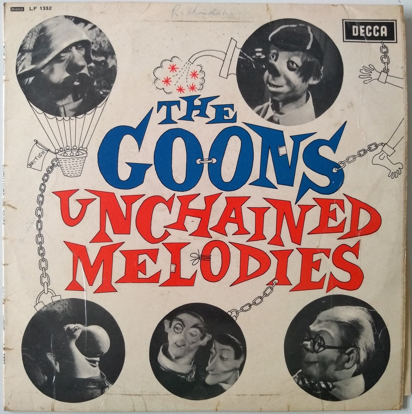 The Goons - Unchained Melodies (Decca 1964) 10" vinyl LP mono VG/G+