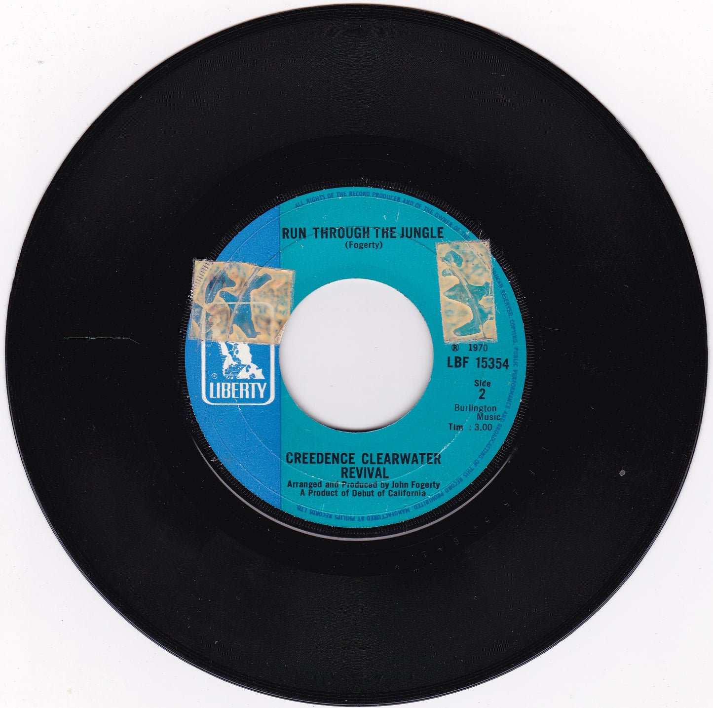 Creedence Clearwater Revival ‎– Up Around The Bend (Liberty 1970) 7" vinyl single G+/- jukebox