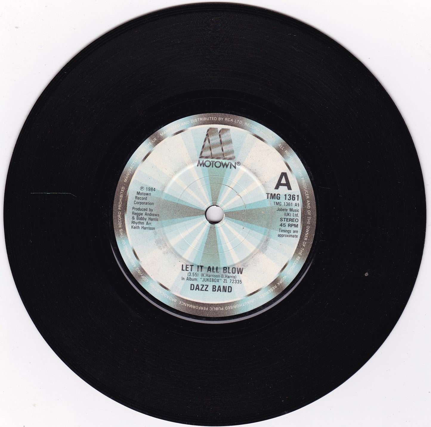 Dazz Band ‎– Let It All Blow (Motown 1984) 7" vinyl single G+/-