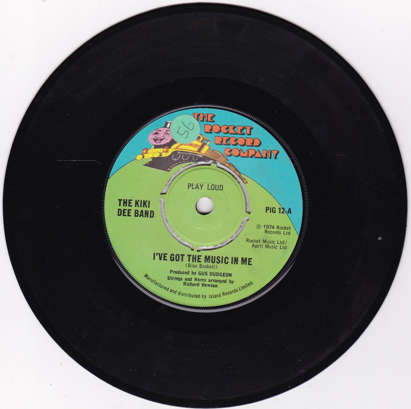 The Kiki Dee Band – I've Got The Music In Me (Rocket 1974) 7" vinyl single G+/-