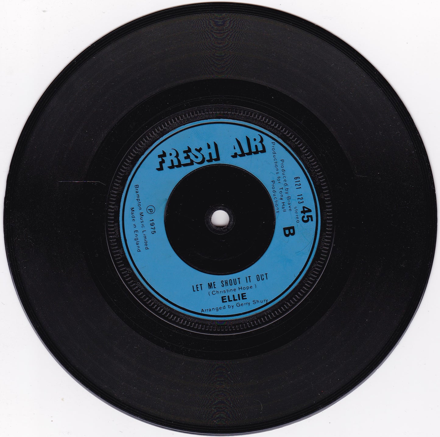 Ellie ‎– My Love Is Your Love (Fresh Air 1975) 7" vinyl single G+/-