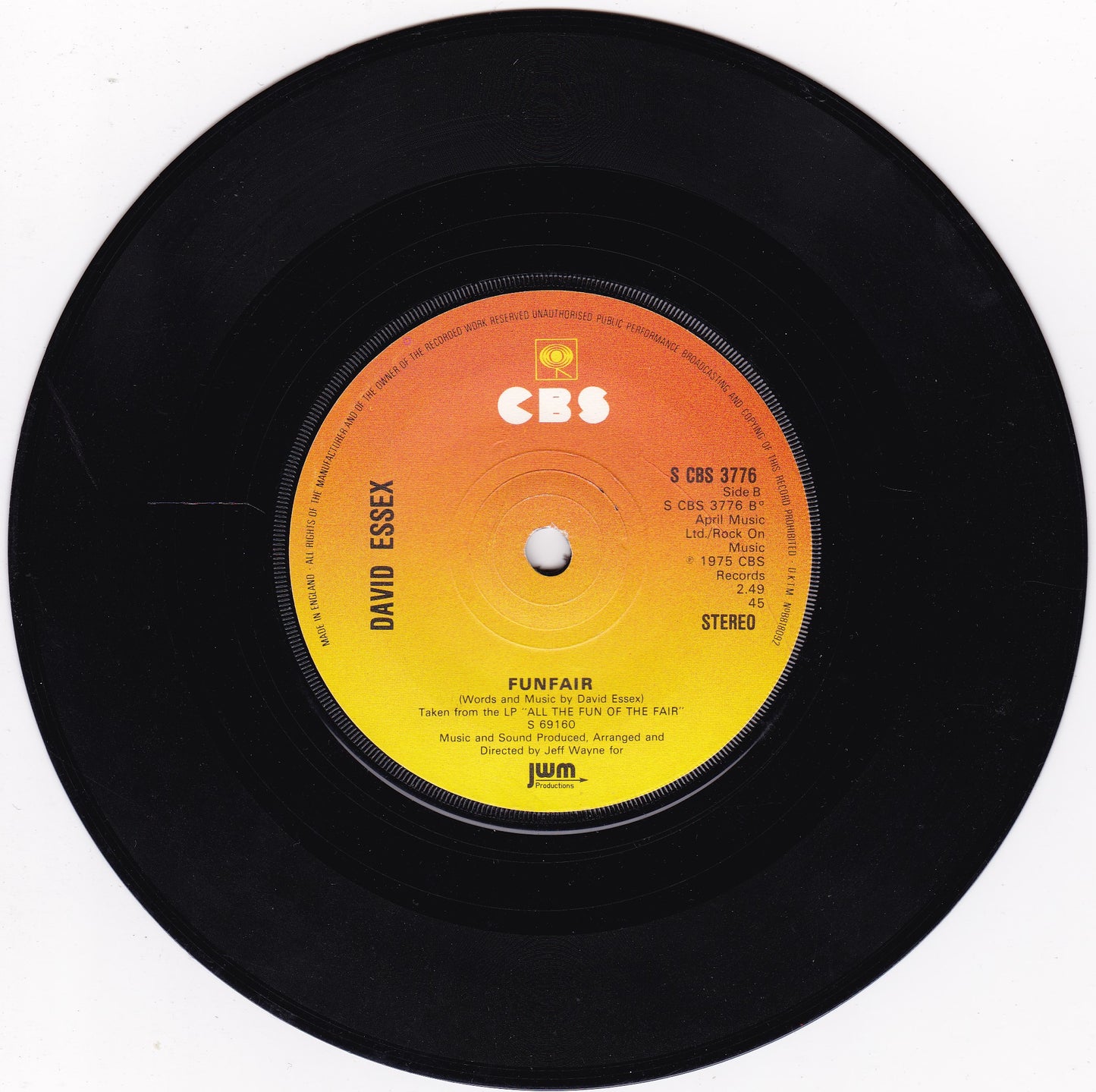 David Essex – If I Could (CBS 1975) 7" vinyl single G+/-