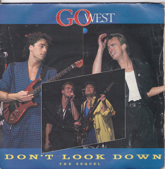 Go West – Don't Look Down (Chrysalis 1985) 7" vinyl P/S single G+/G+ gatefold