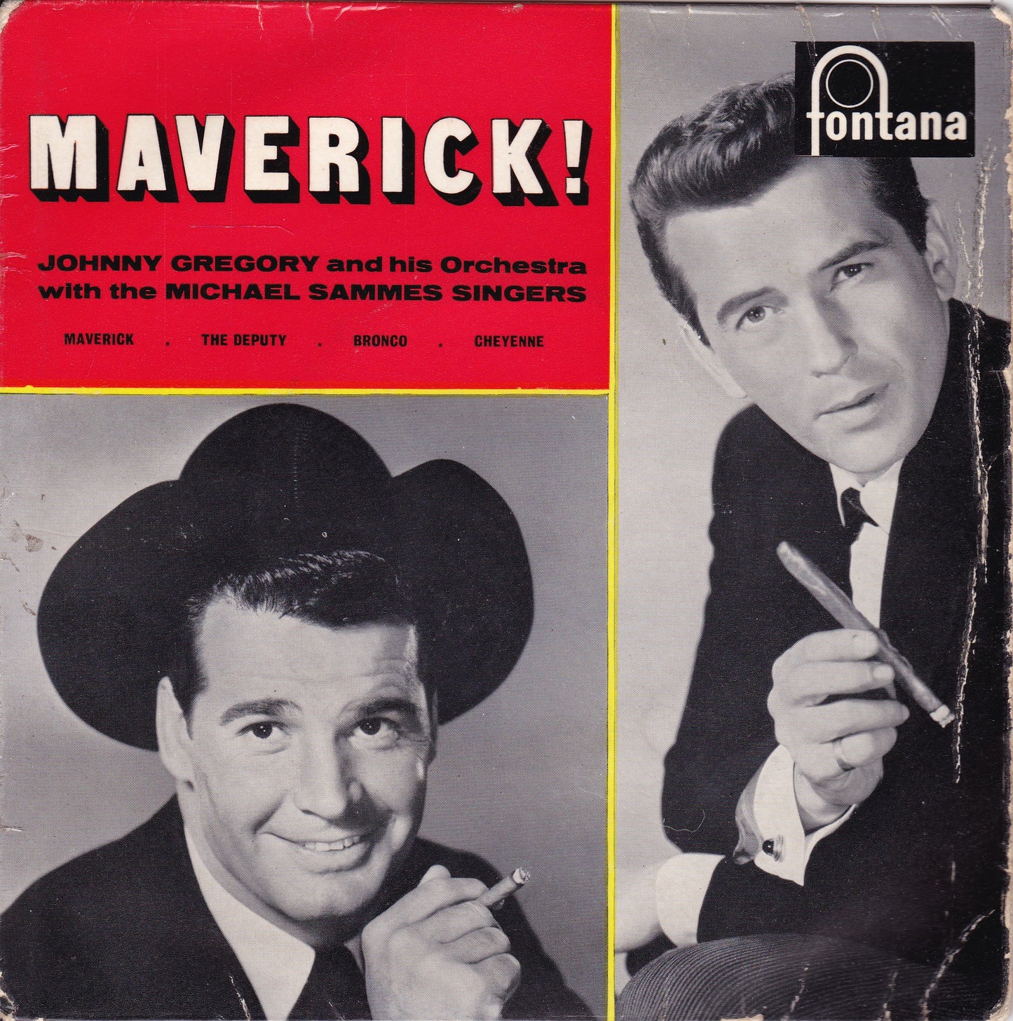 John Gregory And His Orchestra - Maverick! (Fontana 1961) 7" vinyl P/S EP G/VG