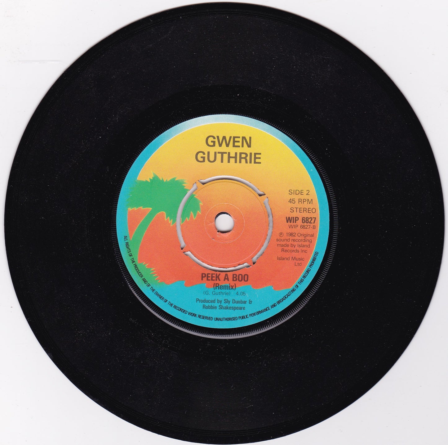 Gwen Guthrie – For You (With A Melody Too) (Island 1982) 7" vinyl single G+/-