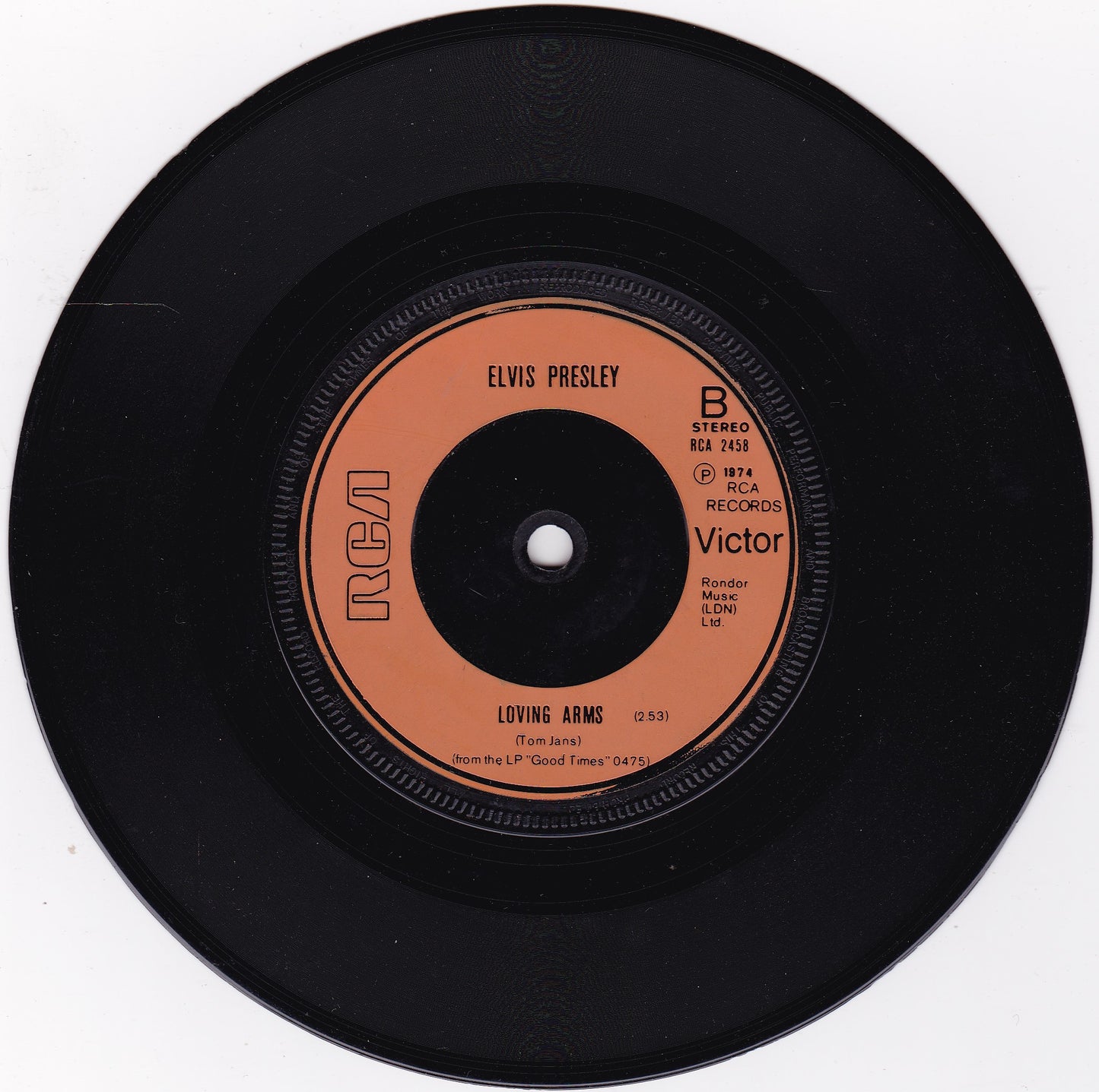 Elvis Presley ‎– My Boy (RCA 1974) 7" vinyl single G+/-