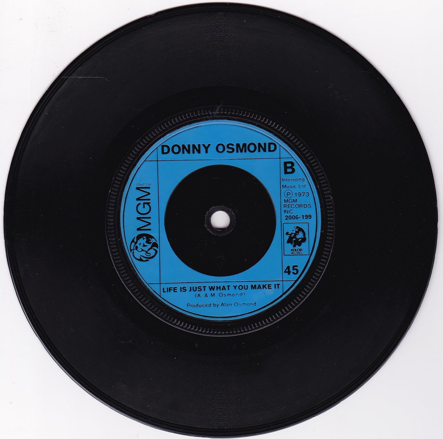 Donny Osmond - The Twelfth Of Never (MGM 1973) 7" vinyl single VG/-