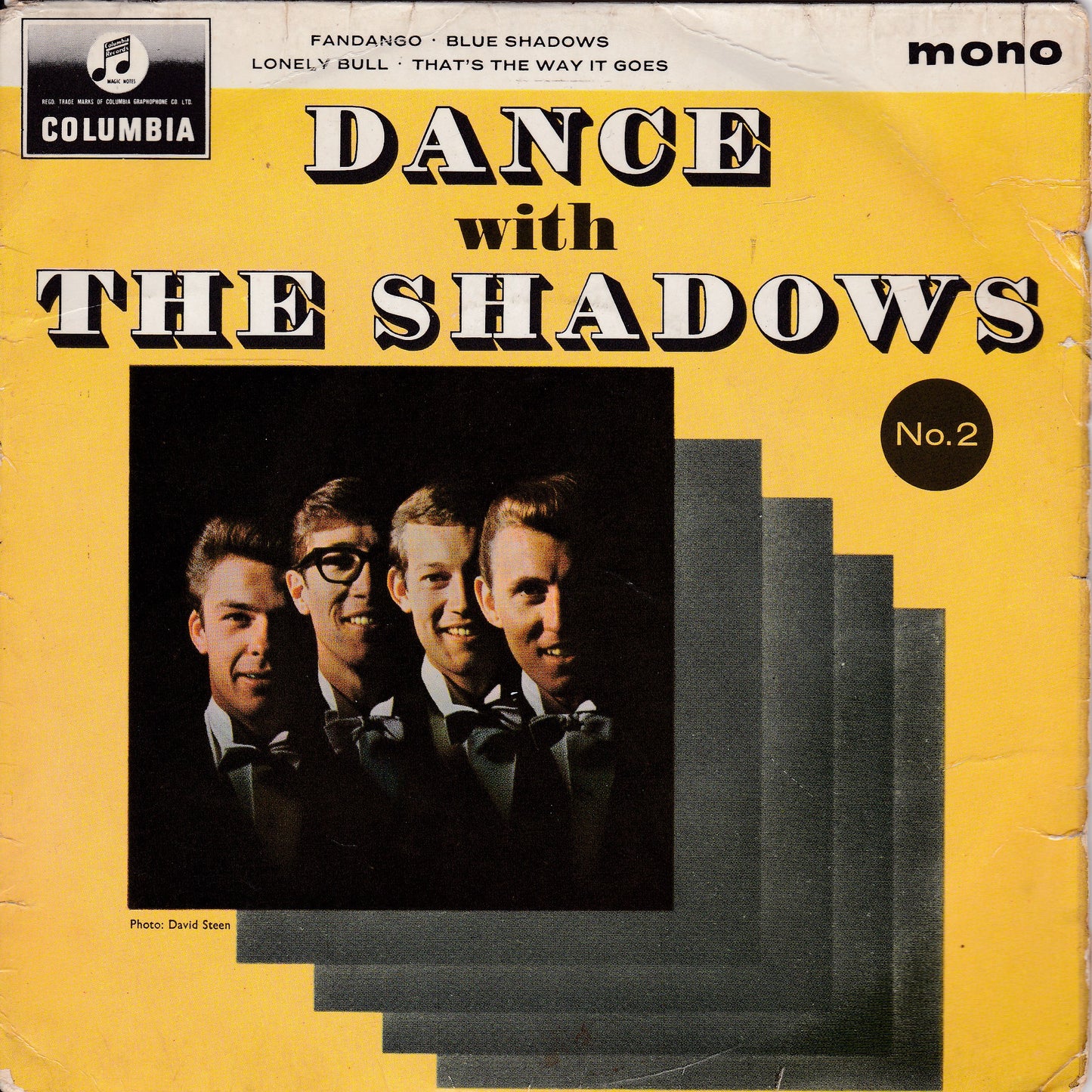 The Shadows - Dance With The Shadows (No. 2) (Columbia 1964) 7" vinyl EP G+/G+